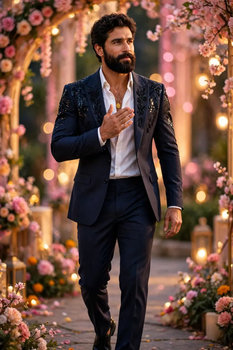 Sophisticated Confident Man Full Body Shot