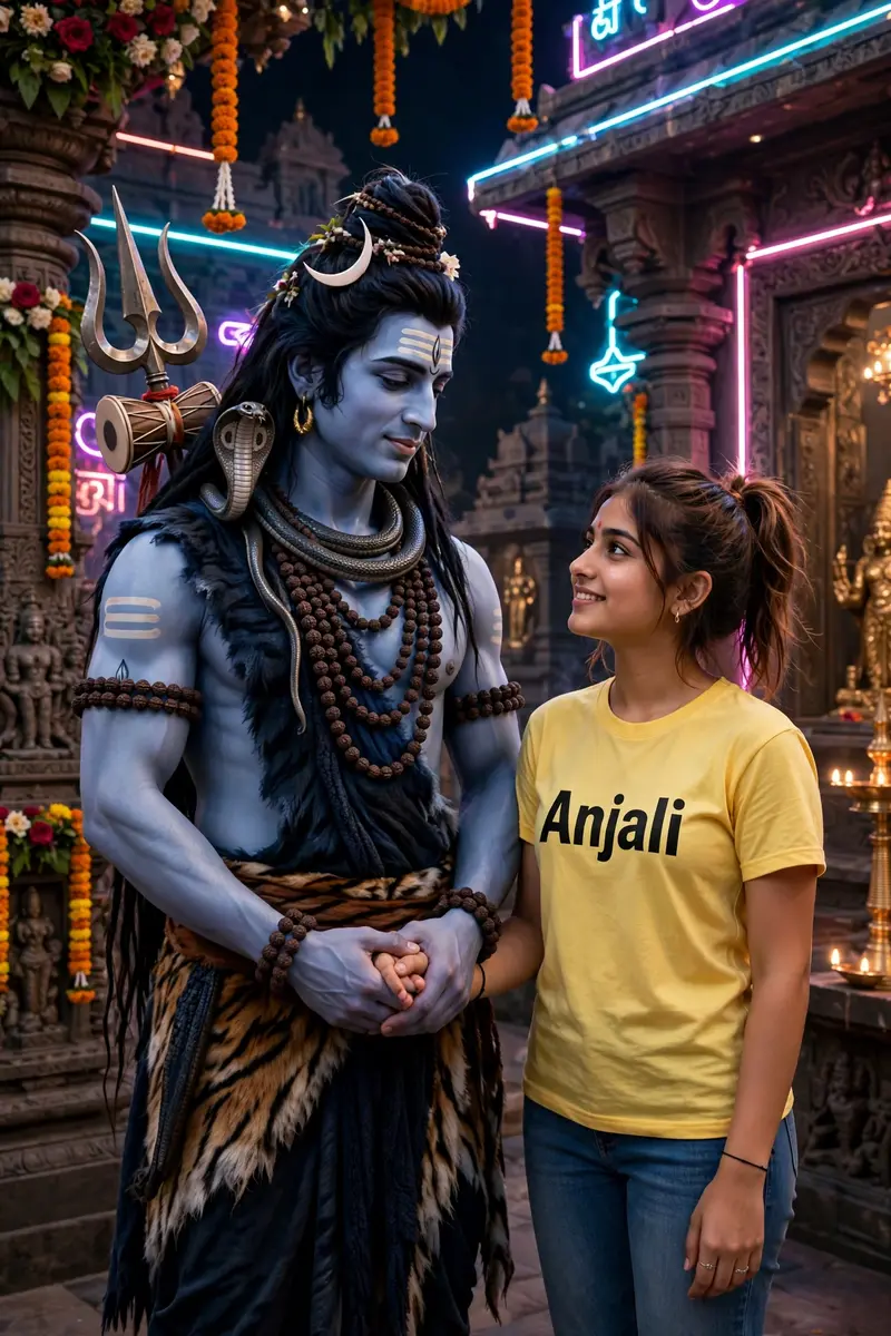 Lord Mahadev Holding Girl's Hand