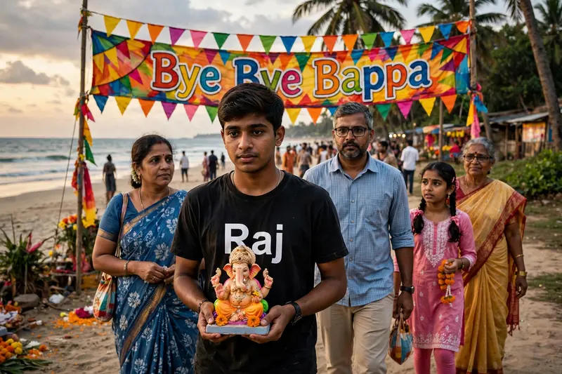Ganpati Visarjan with Family