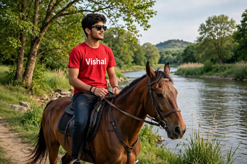 Horse Riding by the River