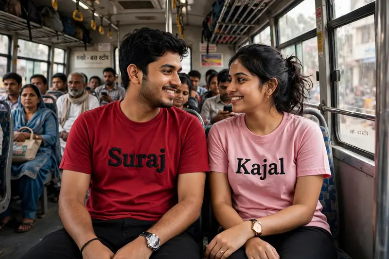 3D Couple on Bus