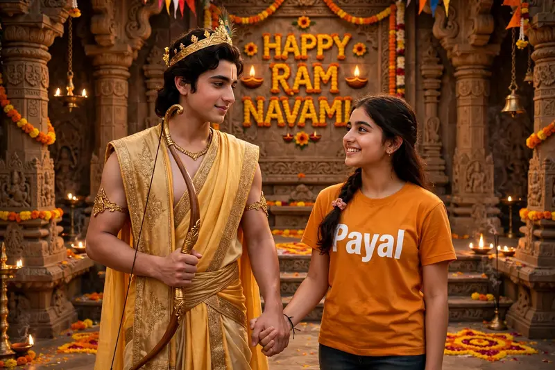 Young Lord Rama Looking Majestic