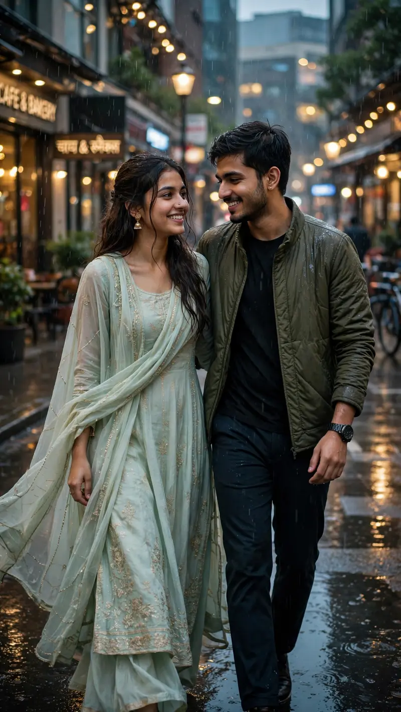 Romantic Rainy Street