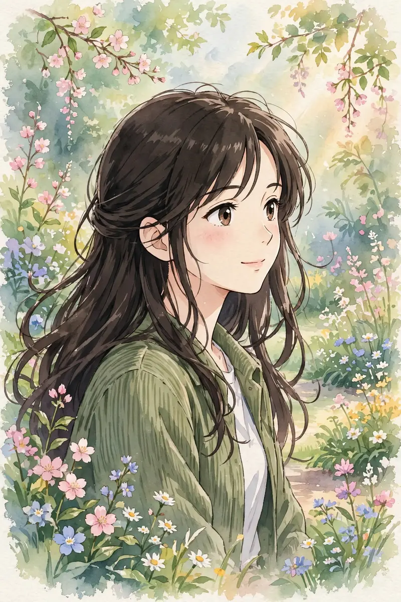 Flower Garden Illustration