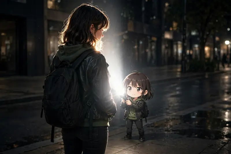 Anime Flashlight AI Photo Editing Prompt