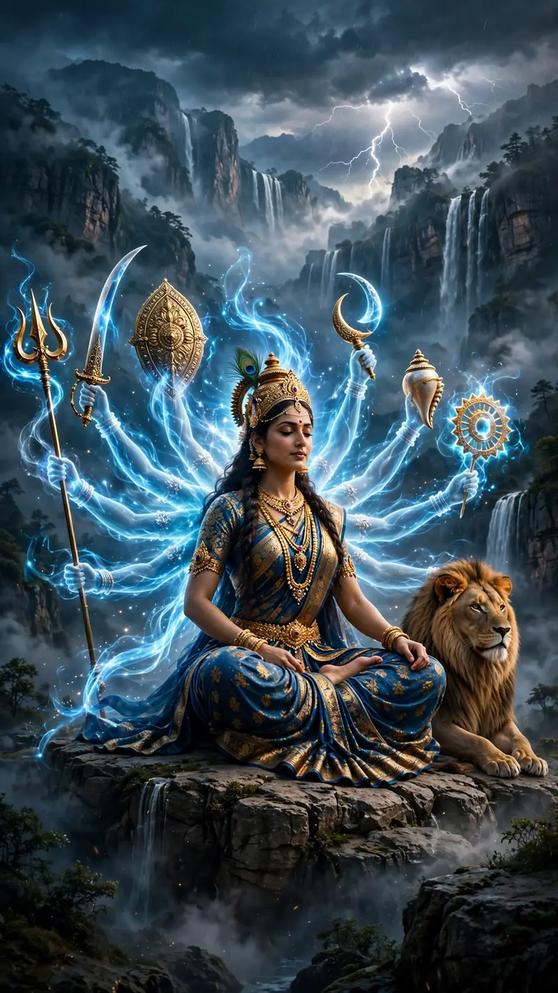 Maa Durga Cinematic Video Prompt