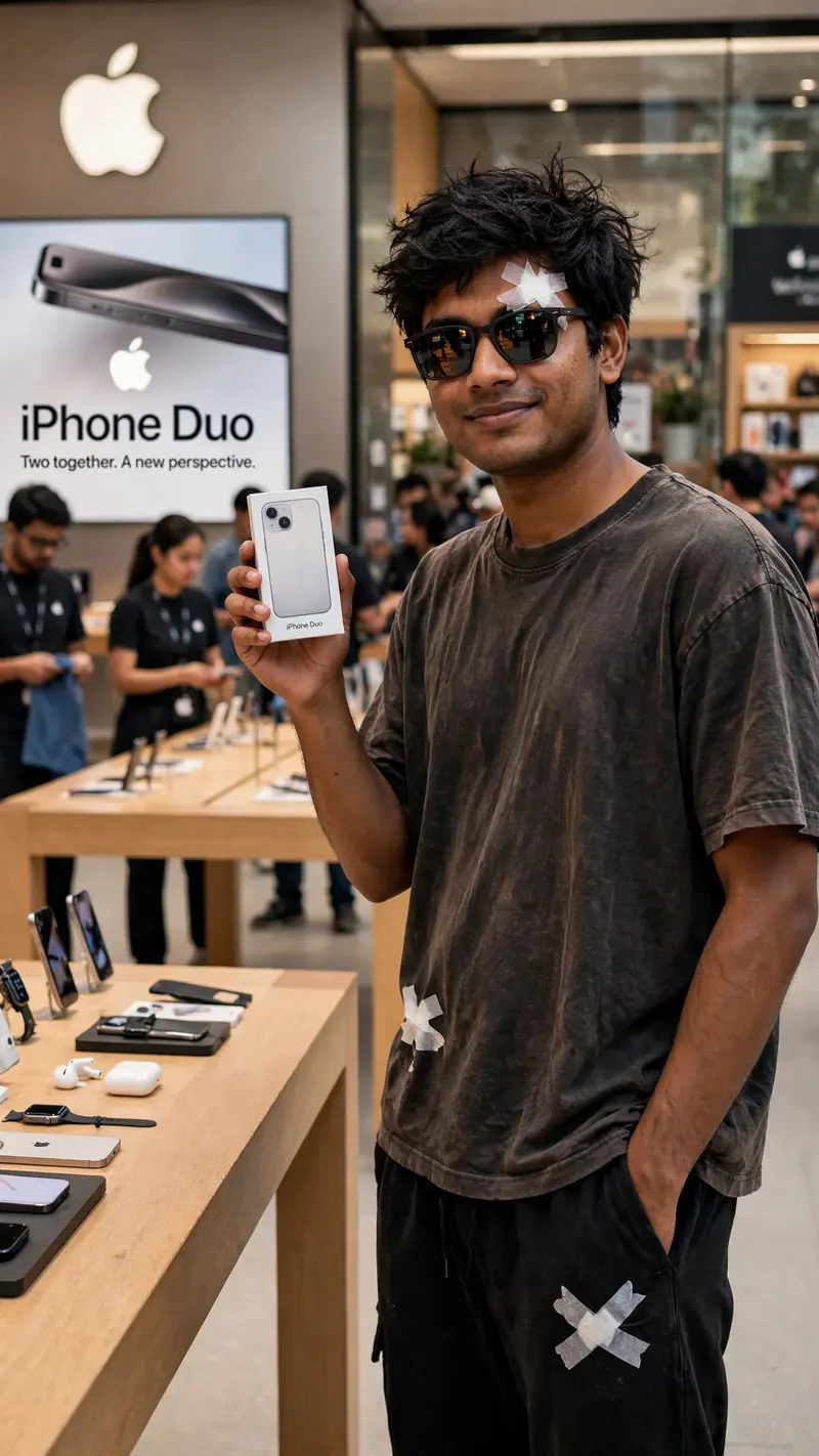 Funny iPhone 18 Pro Max Store Photo Prompt
