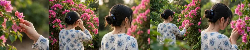 Cinematic Flower Touch Video Prompt