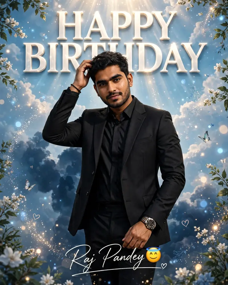Premium Birthday Poster Photo Prompt