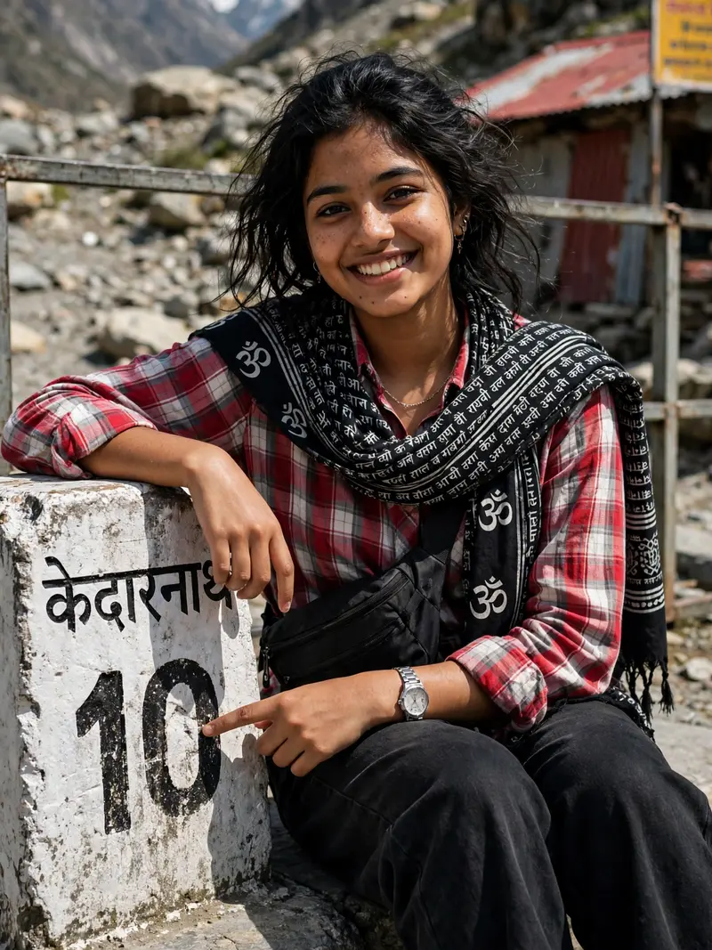 Kedarnath Trip Girl Photoshoot Prompt