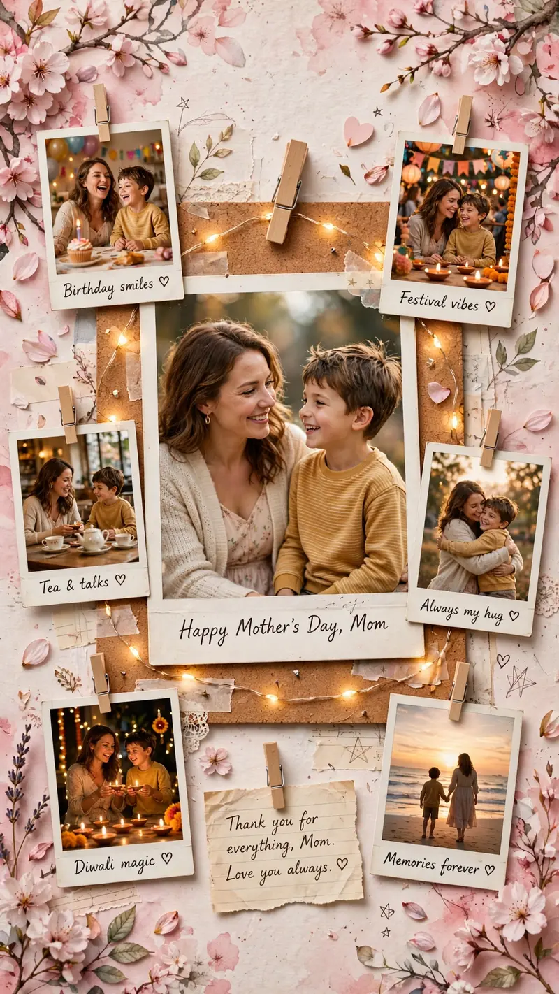 Mother's Day Scrapbook Collage Prompt