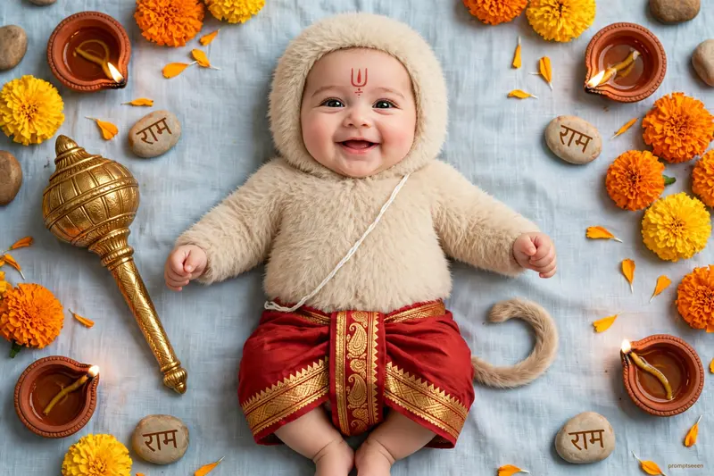 Hanuman Jayanti Baby Devotional Prompt