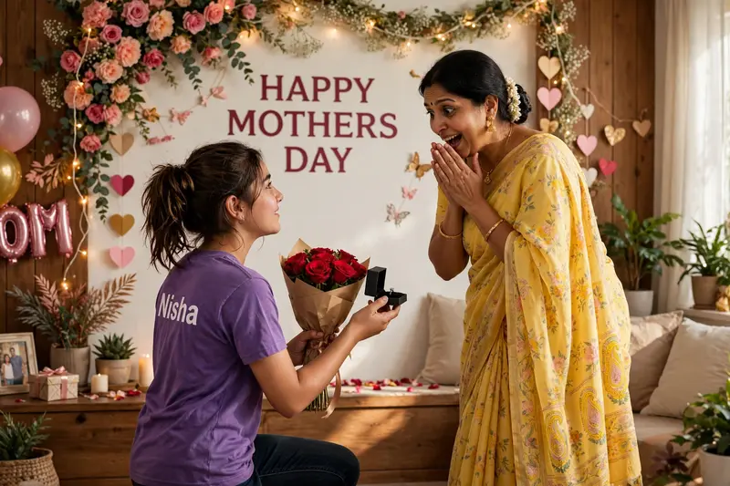 Mother's Day Roses Proposal Photo Prompt