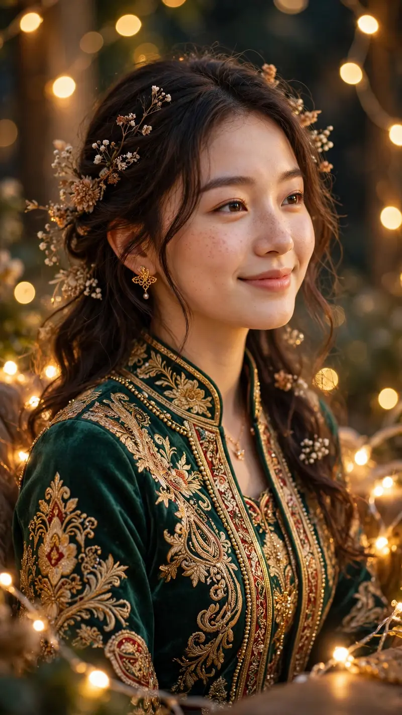 Festive Glow Portrait