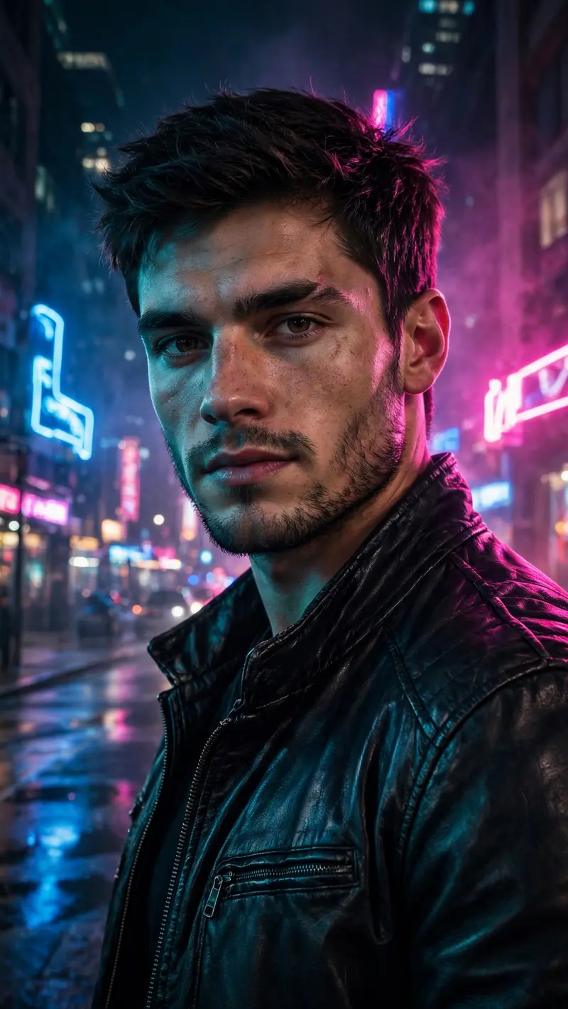Neon Night Street