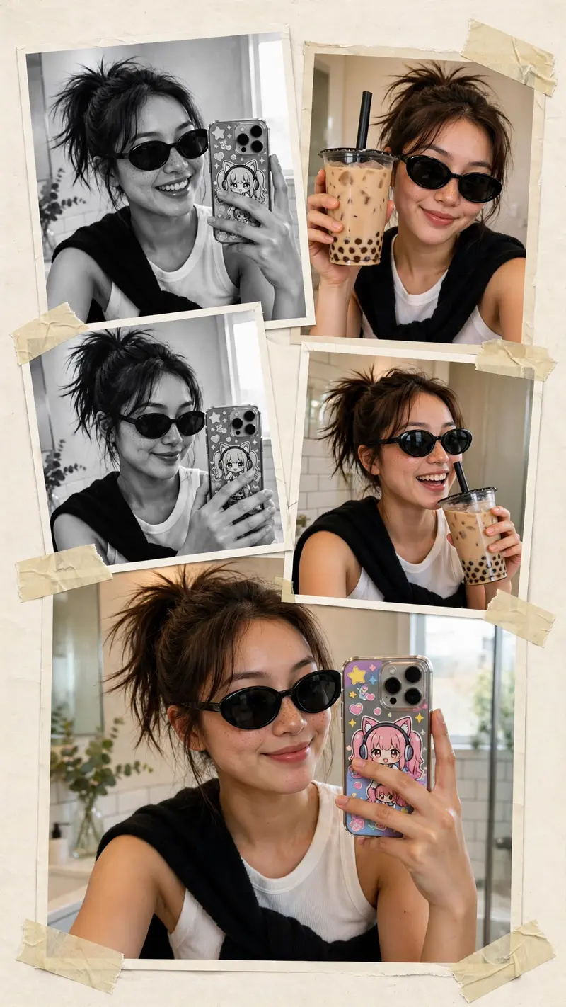 Mirror Selfie Collage