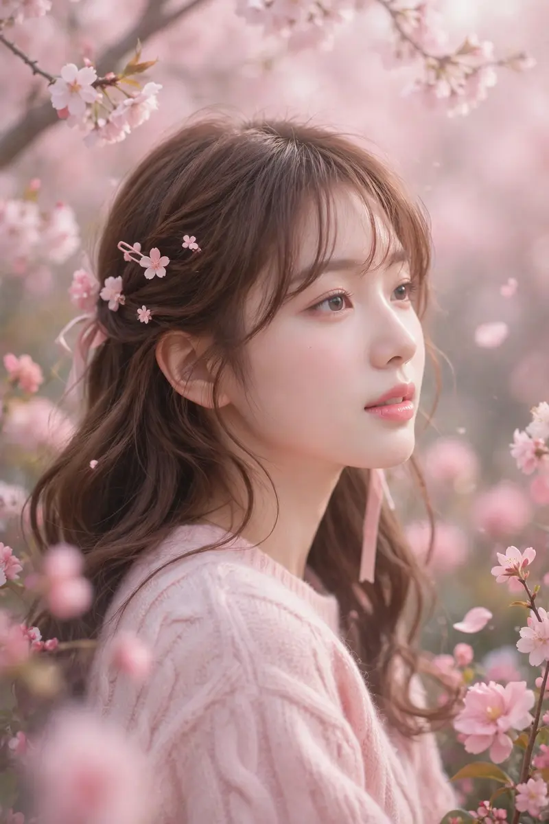 Korean Ulzzang Floral Portrait