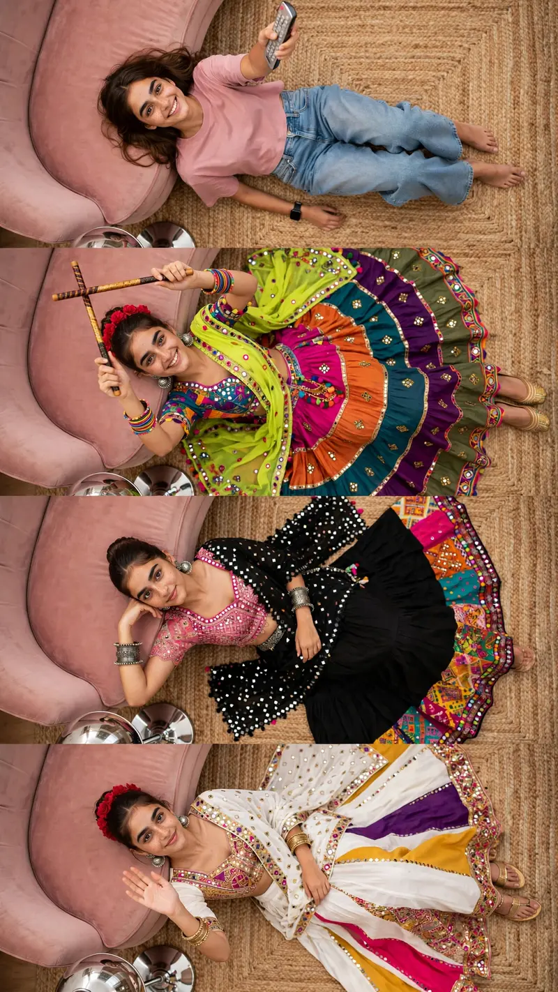 Garba Outfit Change Video