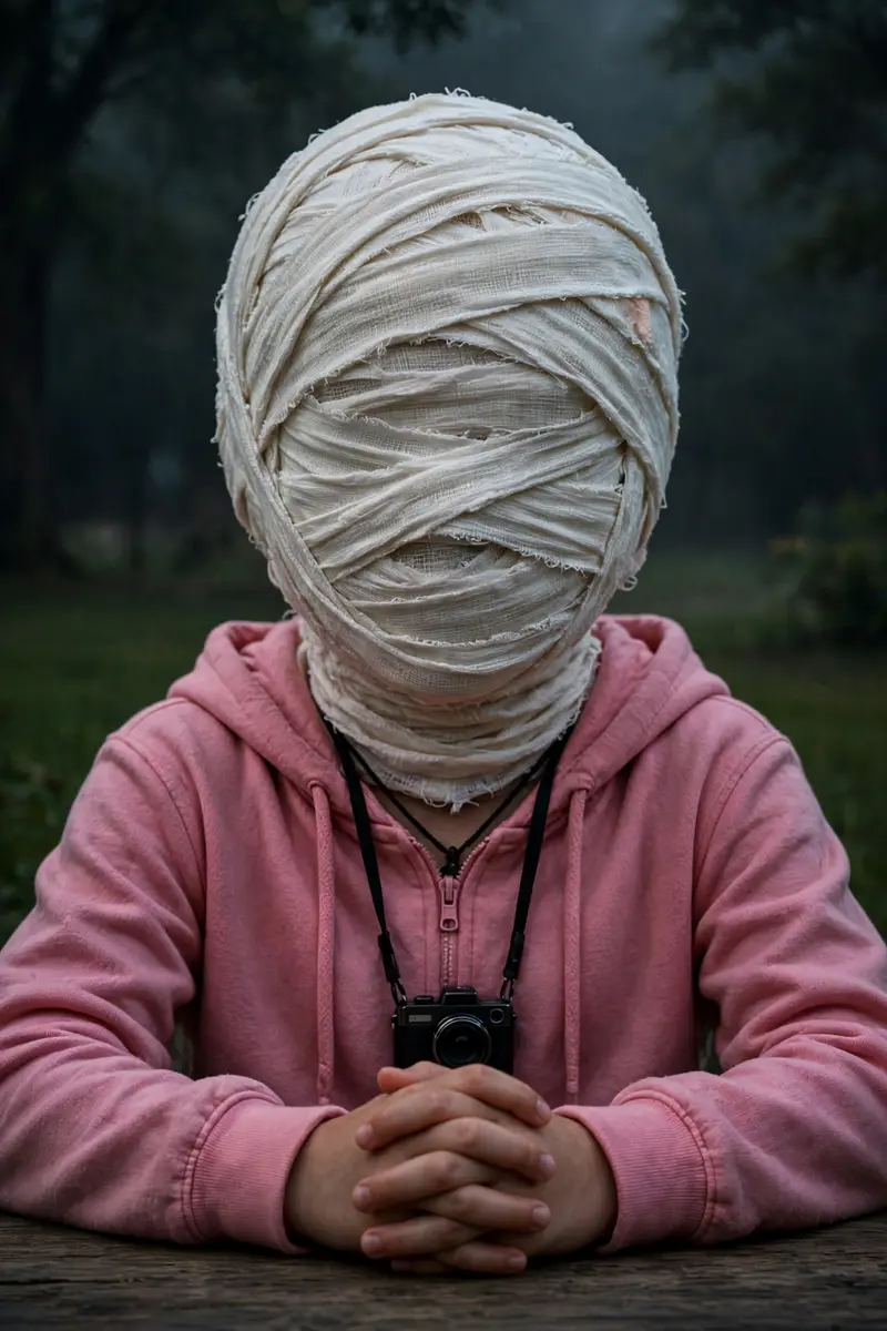 Bandaged Head Portrait