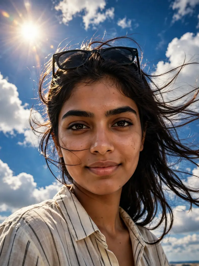 Cloudy Sunlight Portrait