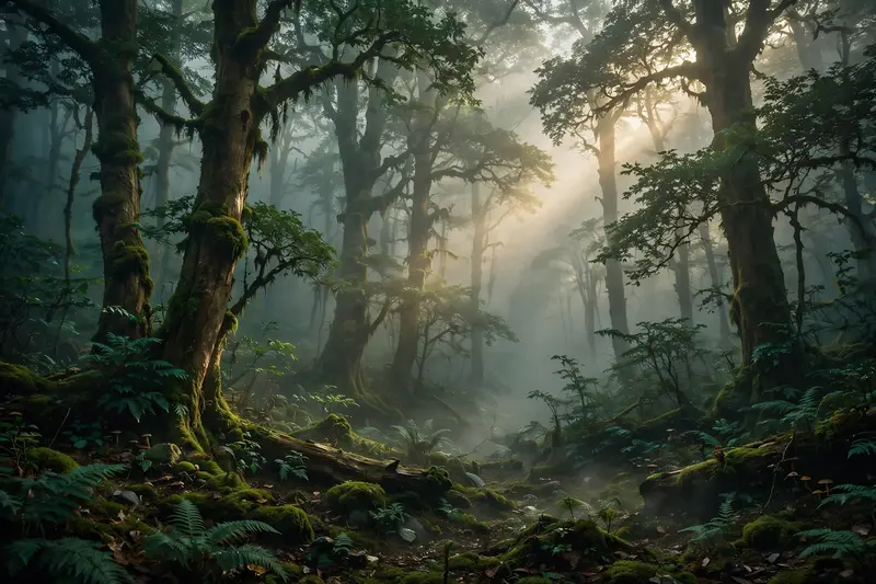 Misty Forest Photo Edit
