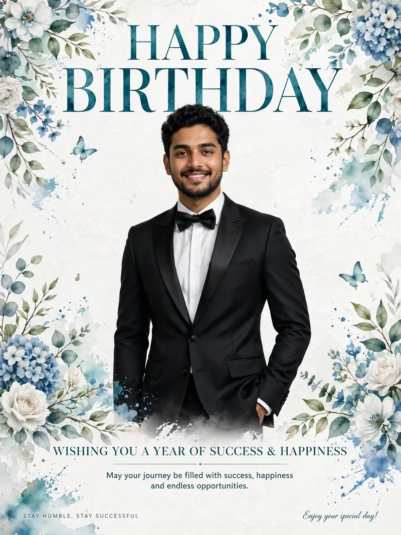 Birthday Editorial Poster