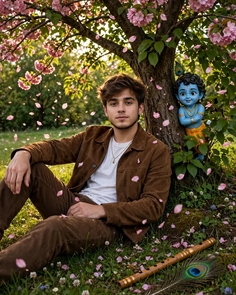 Little Krishna Tree Scene
