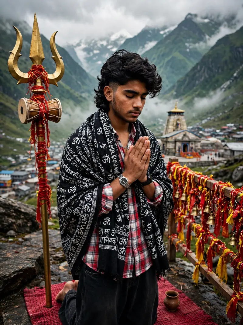 Kedarnath Boy Devotion
