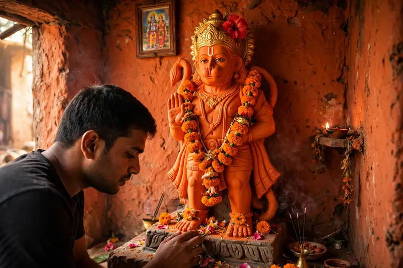 Hanuman Devotion Photo