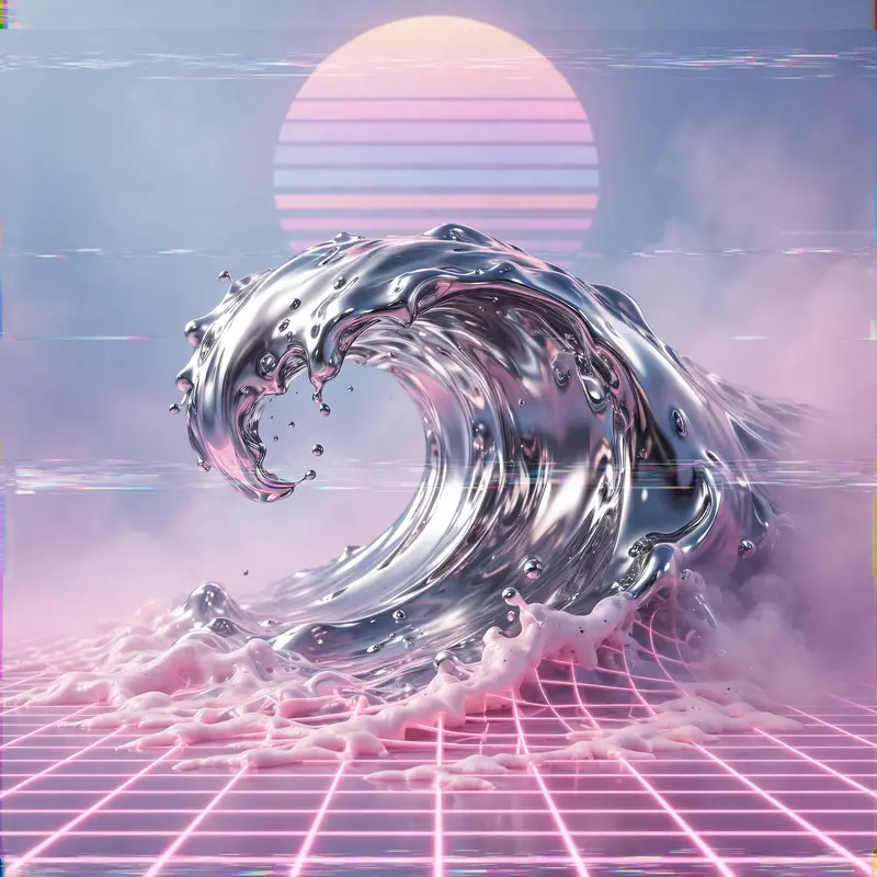 Chrome Waves Rolling