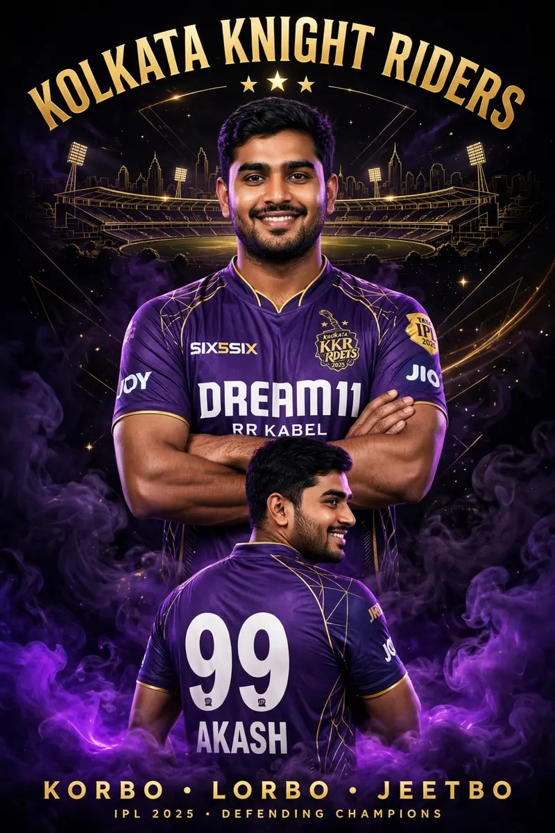 KKR Jersey Poster