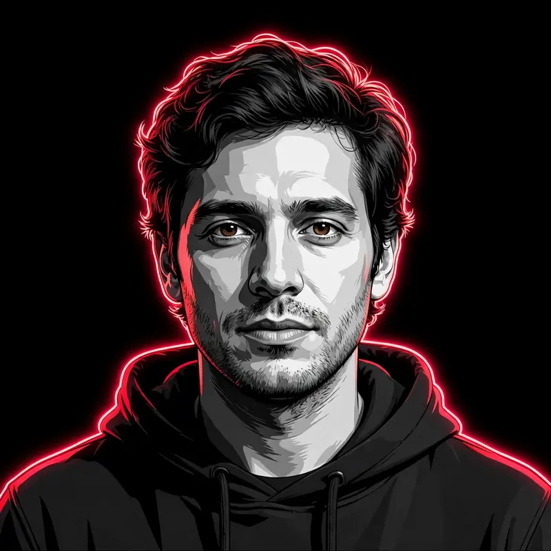 Neon Vector Portrait