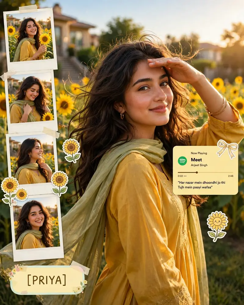 Sunflower Garden Collage