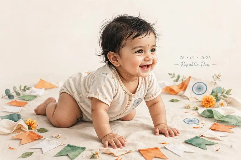 Republic Day Baby Photo