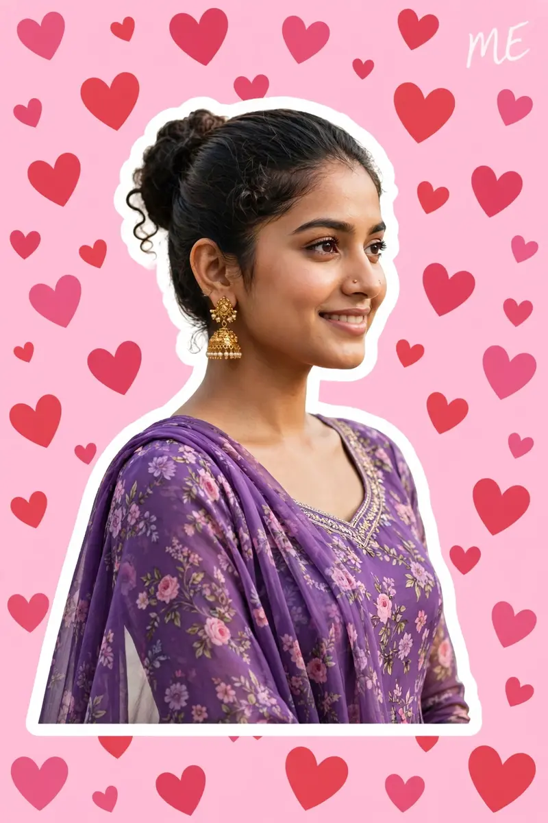 Anarkali Sticker DP