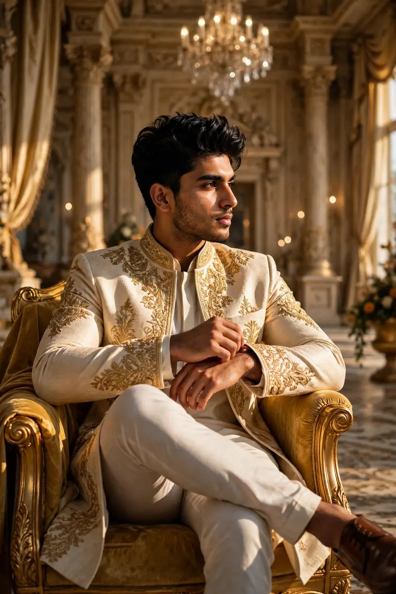 Palace Sherwani Portrait