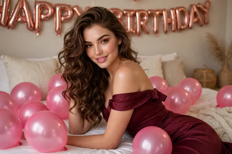 Glam Birthday Bedroom