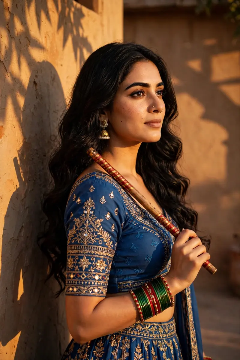 Navratri Lehenga Portrait