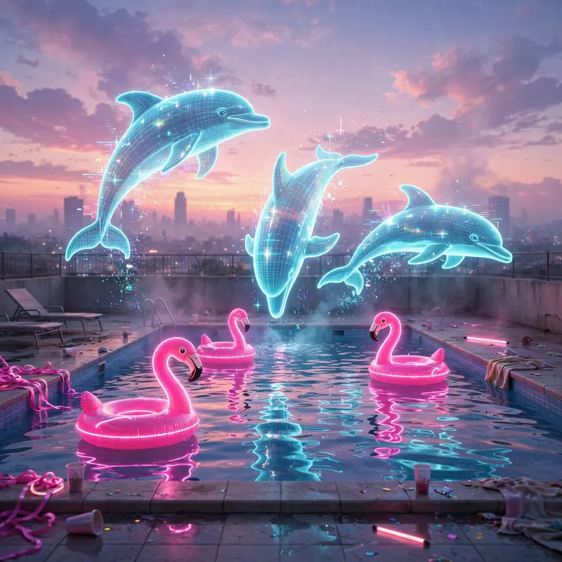 Holographic Pool Party