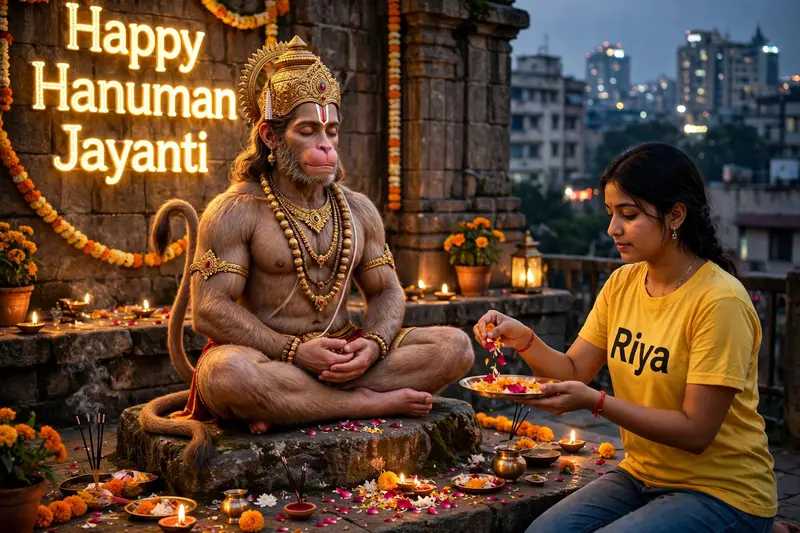 Hanuman Meditation Girl