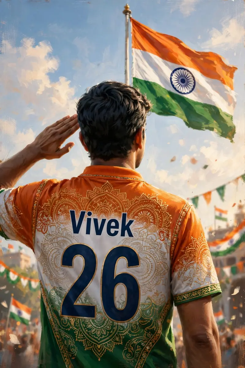 Republic Day Jersey Art