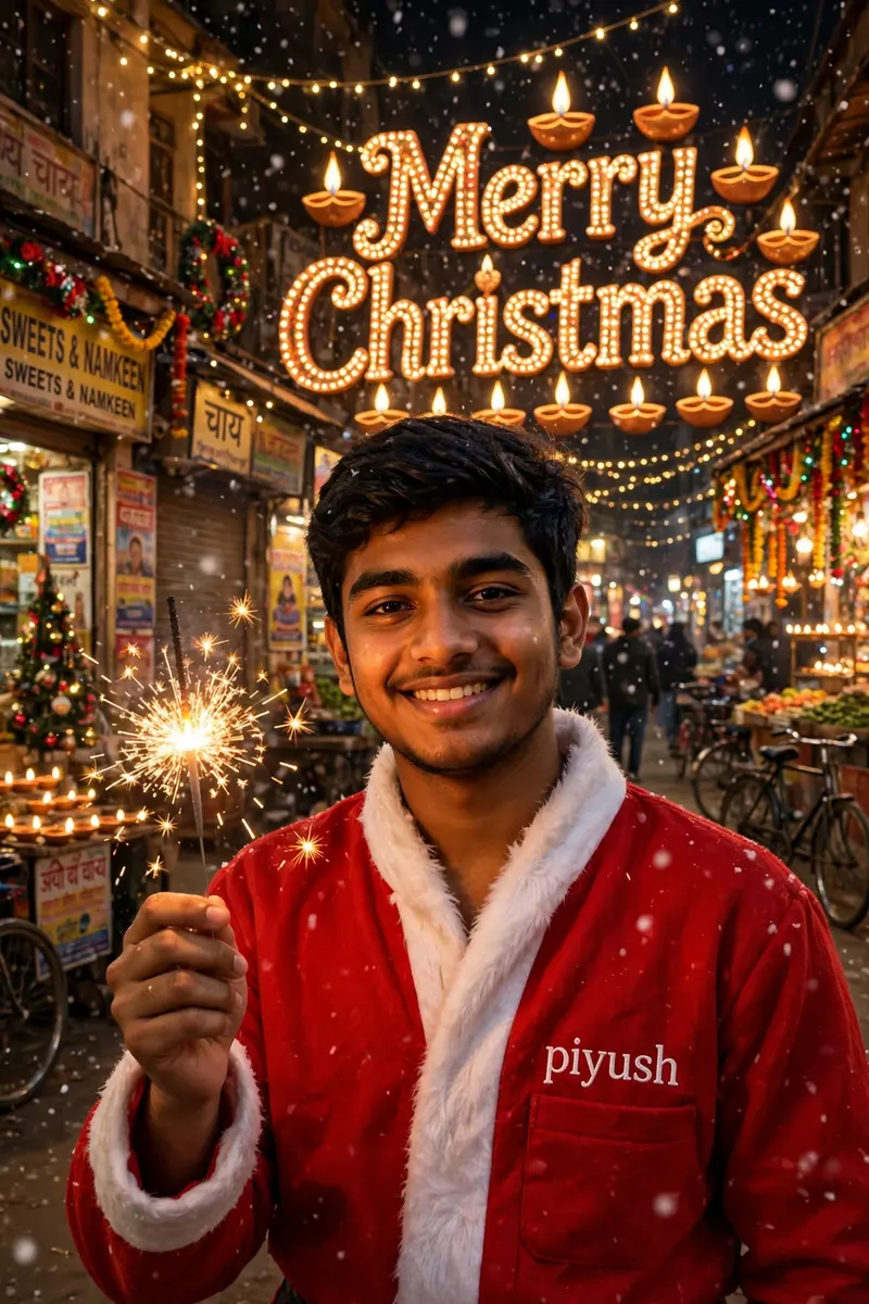 Christmas Street Boy