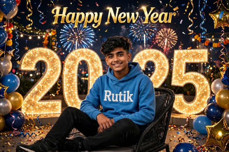 New Year 2025 Boy