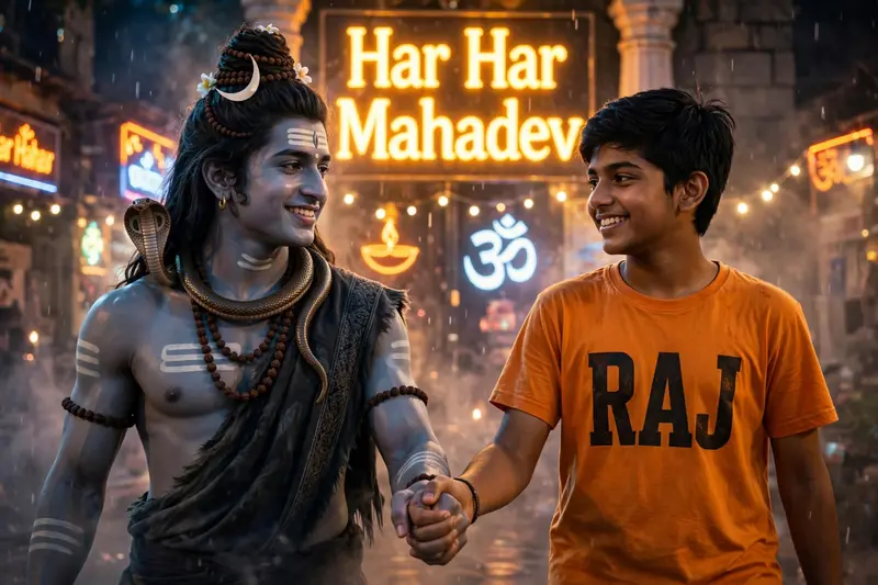 Mahadev Walking Boy