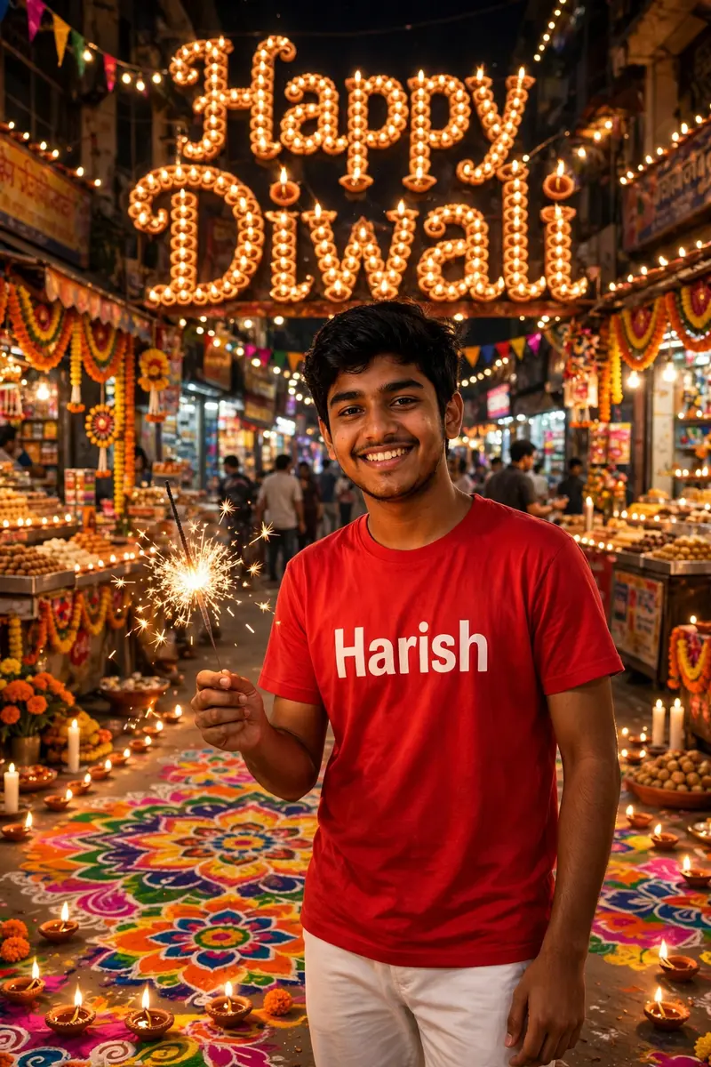 Diwali Sparkler Boy