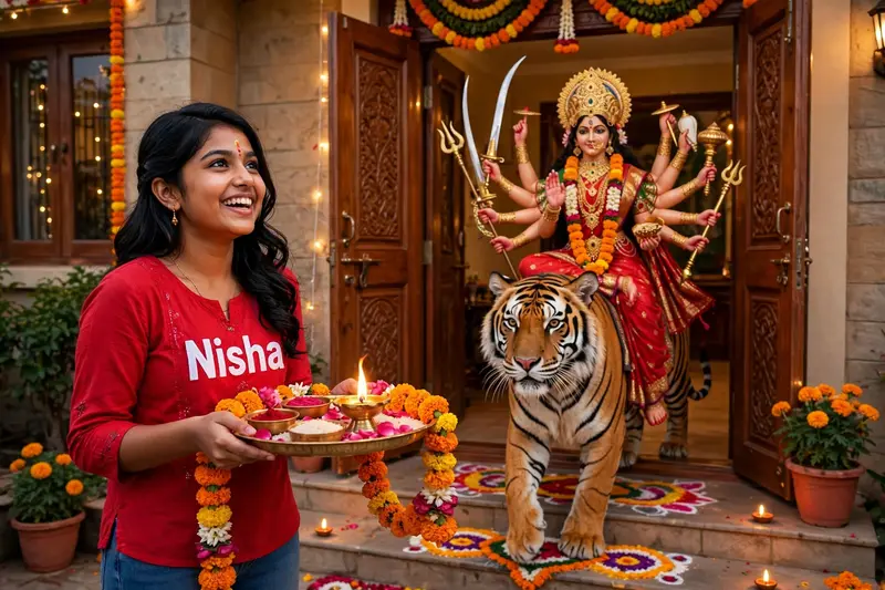 Navaratri Durga Welcome