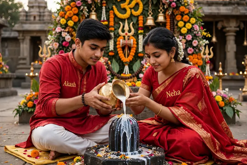 Shivling Milk Couple