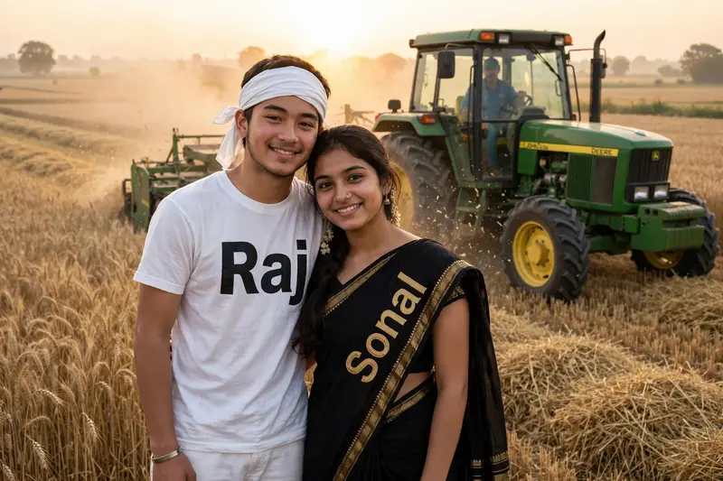 Farm Couple Harvest