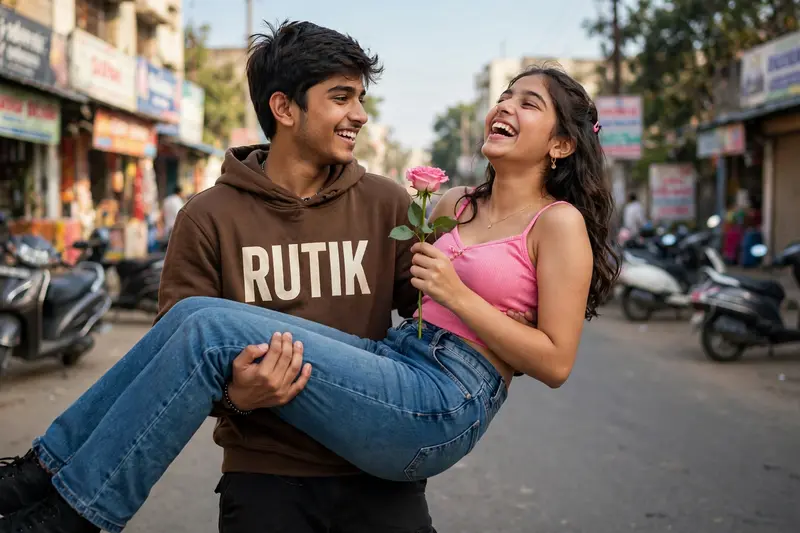 Playful Couple Lift