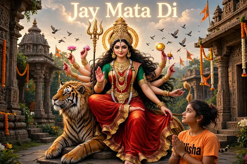 Durga Worship Girl
